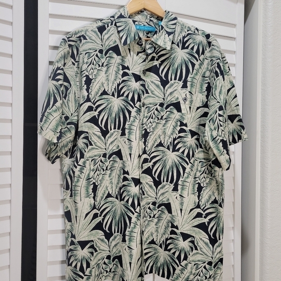 Tori Richard Silk Linen Blend Shirt L
